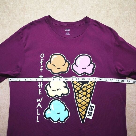 Vans Off The Wall Purple Ice Cream Graphic Tee Shirt #2 - Picture 5 of 6
